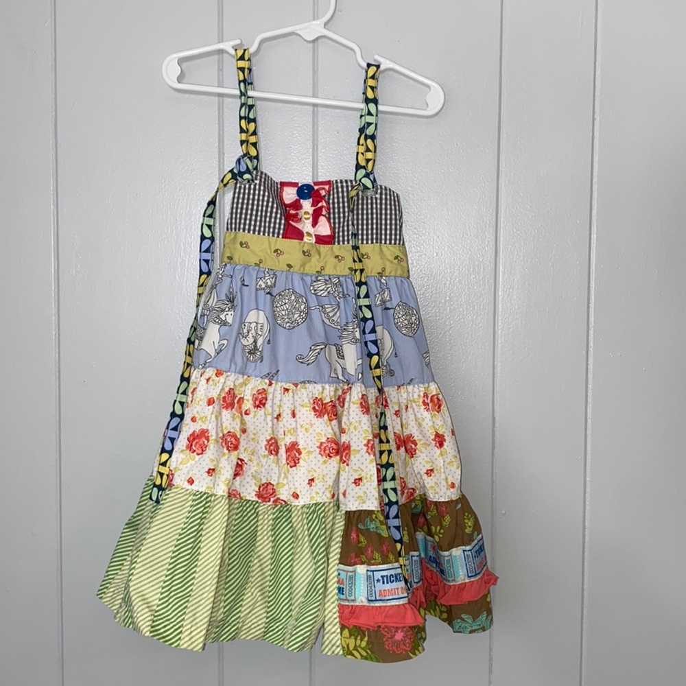 Matilda Jane Girl’s It’s A Wonderful Parade Raffle Ruffle Twirl Dress Size 4